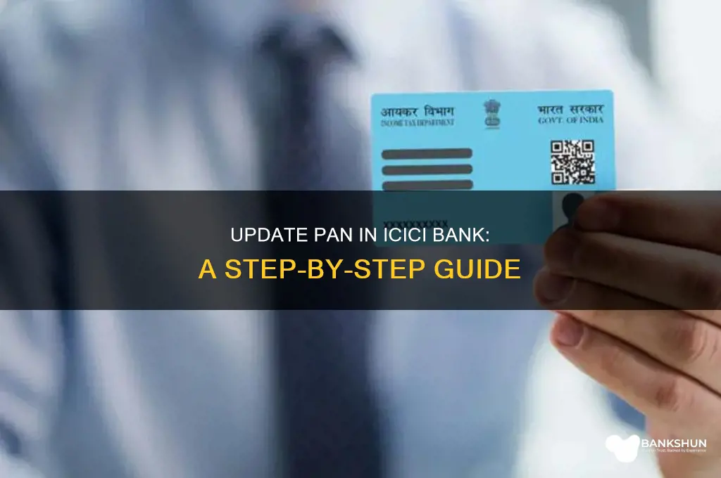 how to update pan in icici bank