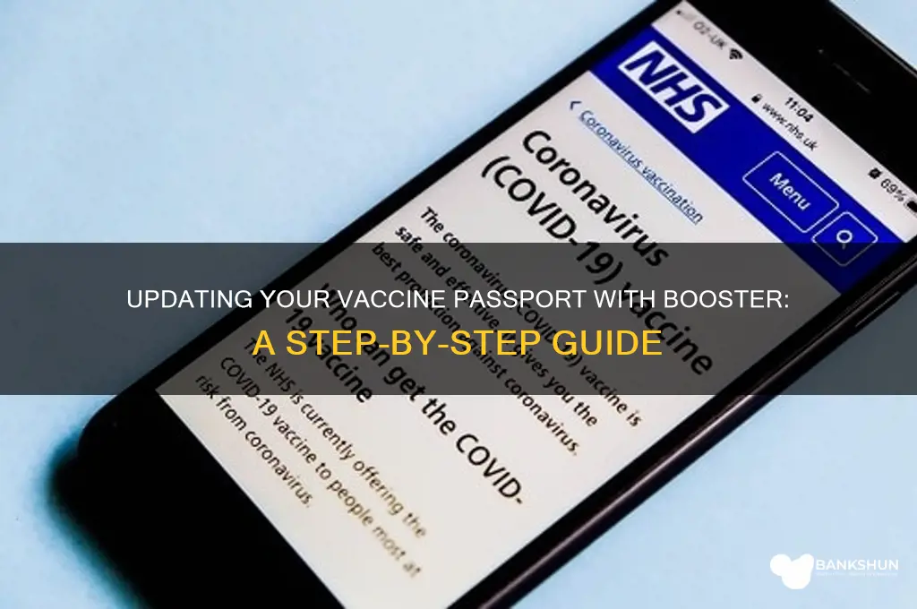 how to update vaccine passport with booster