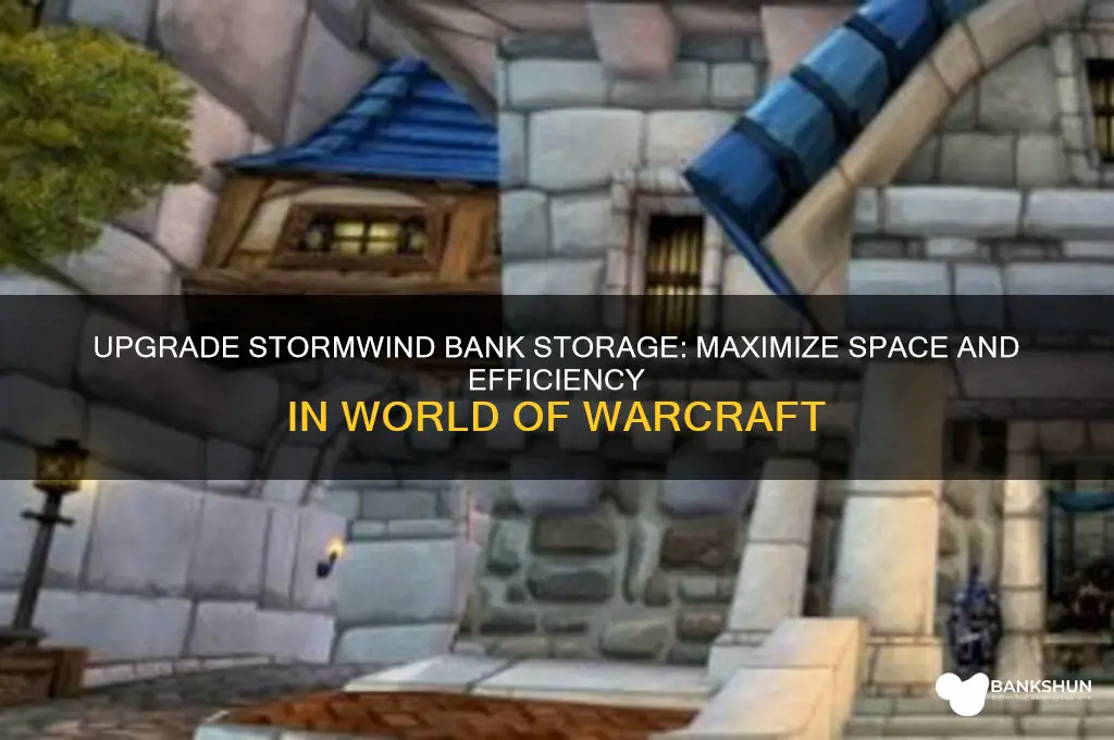 how to upgrade your bank storage stormwind