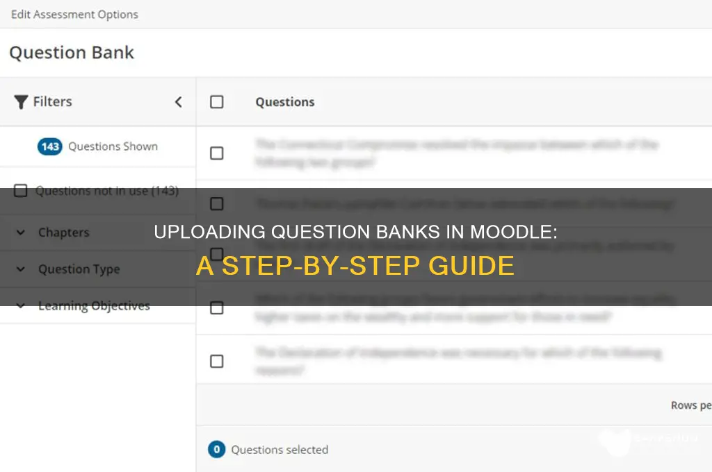 how to upload question bank in moodle