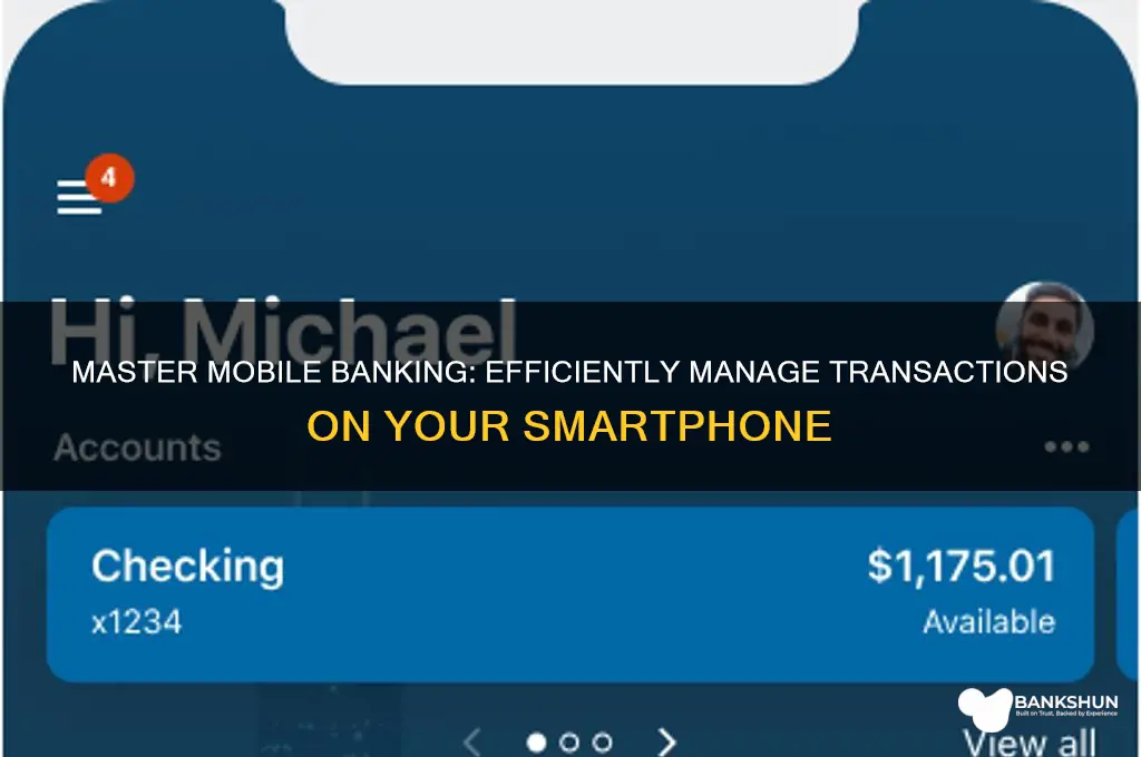 how to utilize mobile phone banking transactions