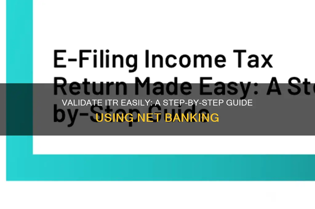 how to validate itr through net banking