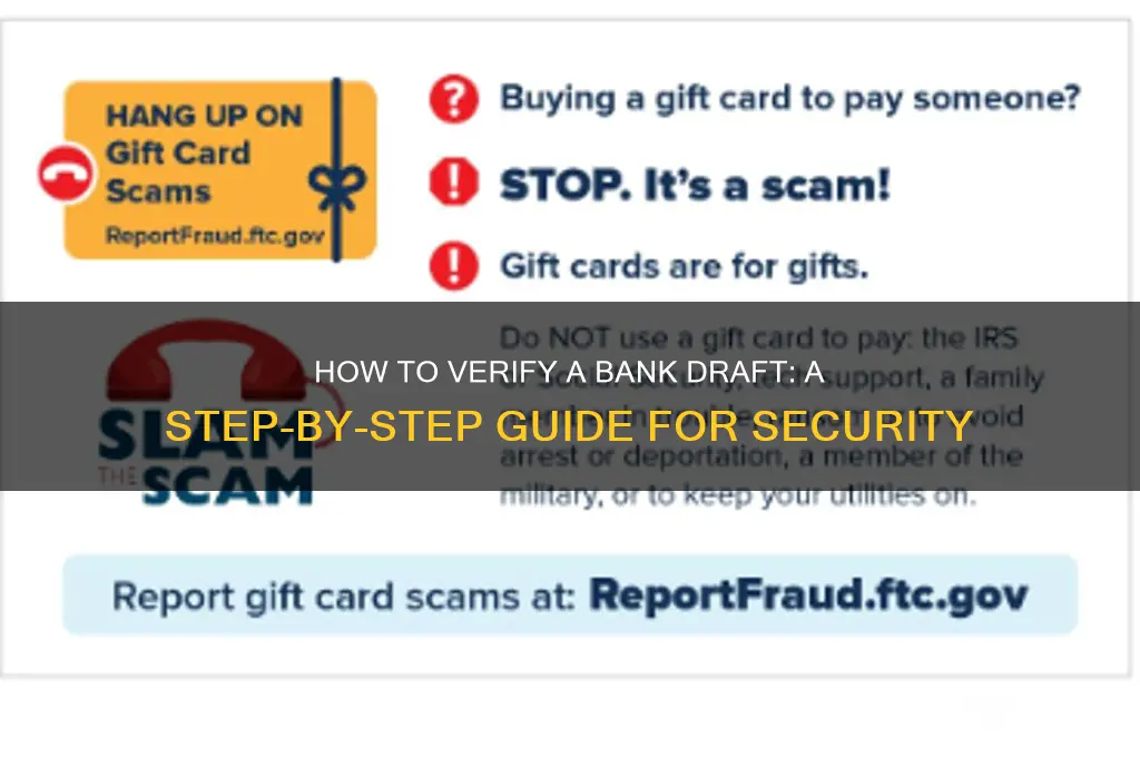 how to verify a bank draft frobanand