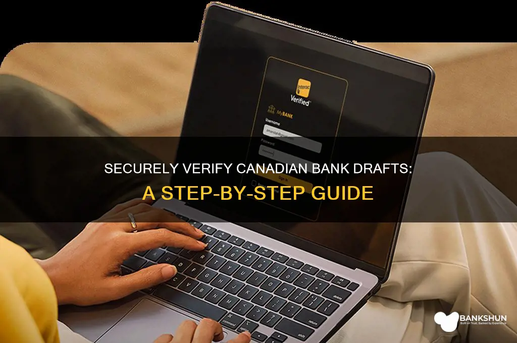 how to verify a canadian bank draft