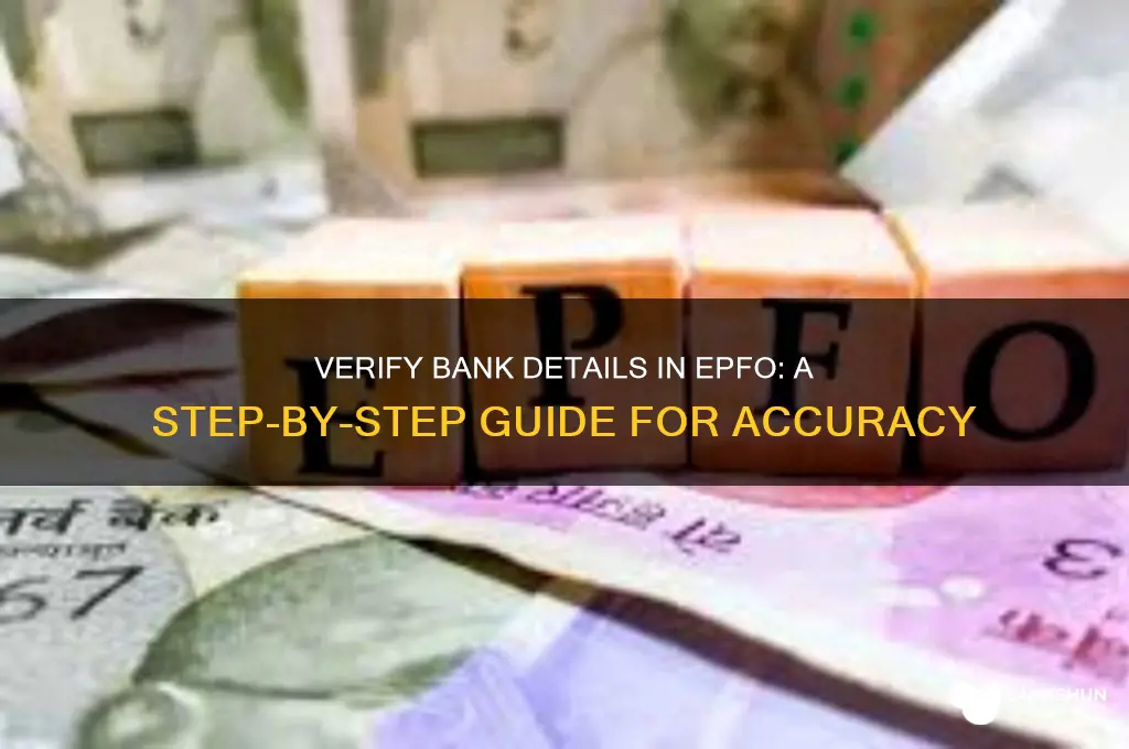 how to verify bank details in epfo