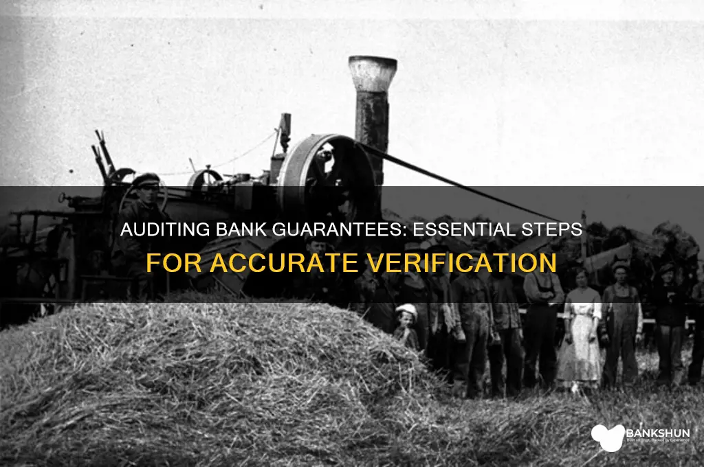 how to verify bank guarantee in audit