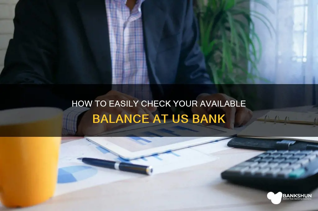 how to view available balance us bank