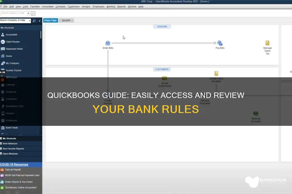 how to view bank rules in quickbooks