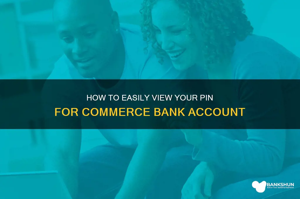 how to view my pin commerce bank