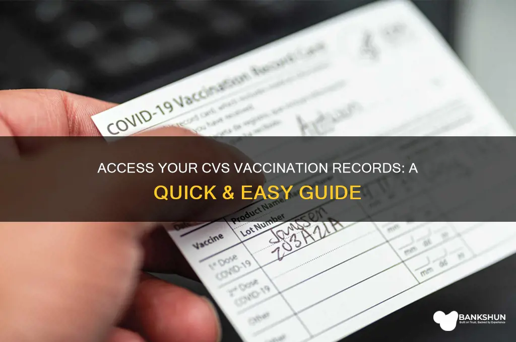how to view my vaccination records cvs