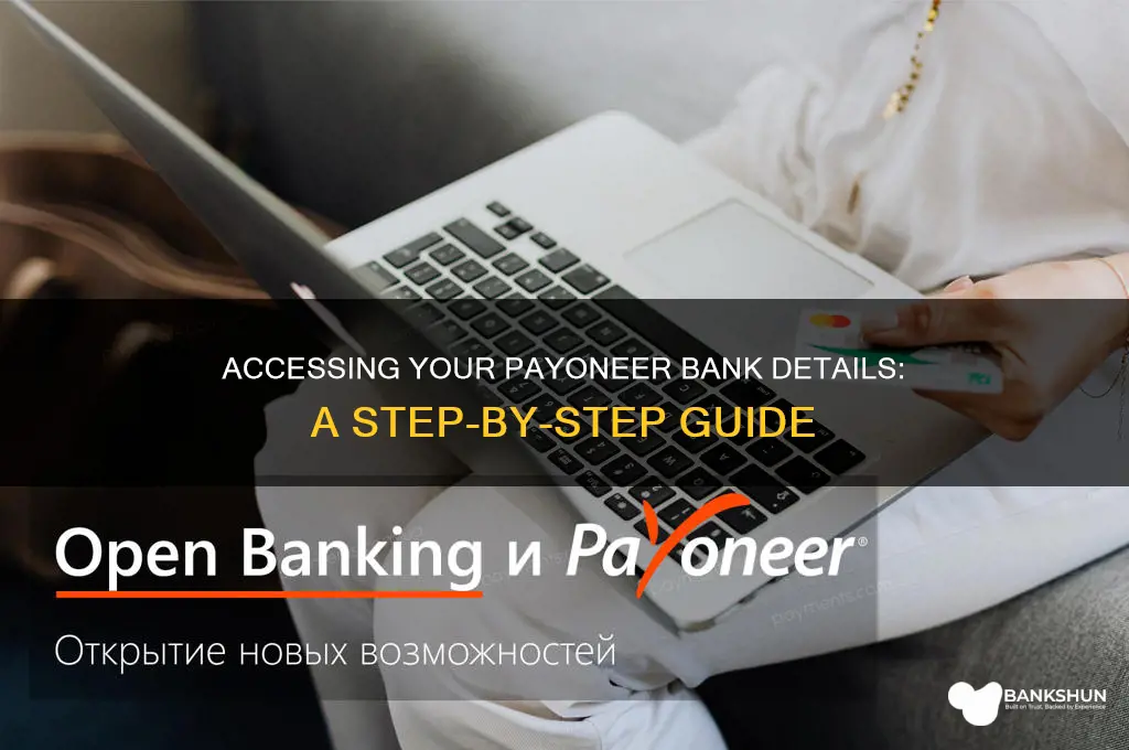 how to view your payoneer bank details