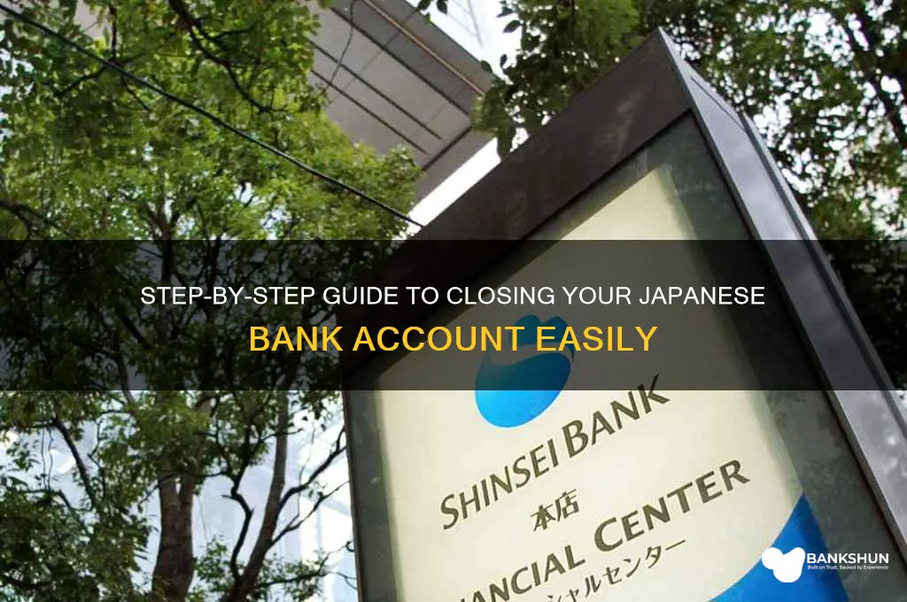 how to vlose a jpiny bank accouny