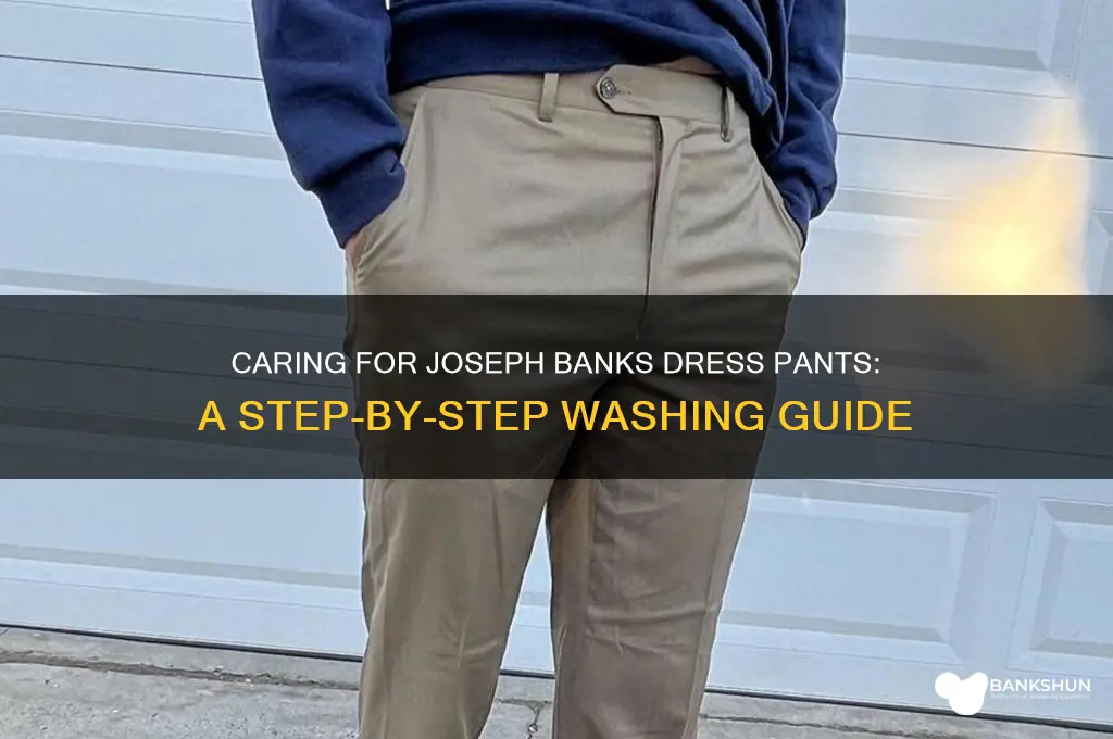 how to wash joseph banks dress pants