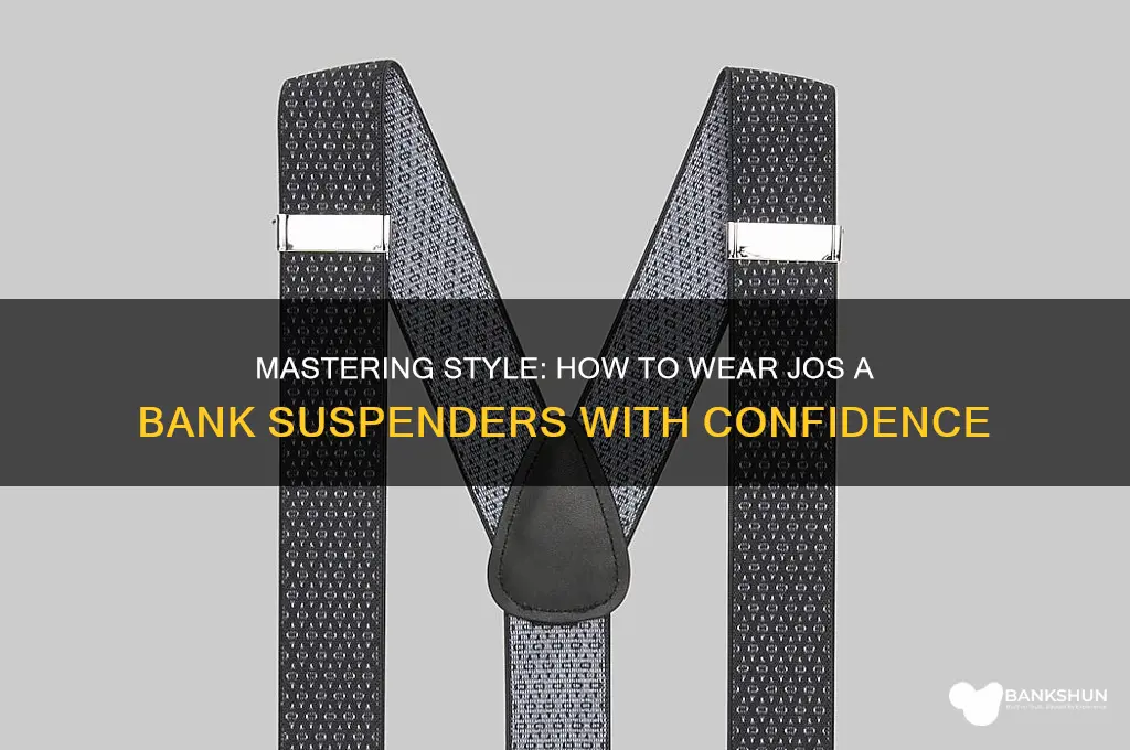 how to wear jos a bank suspenders
