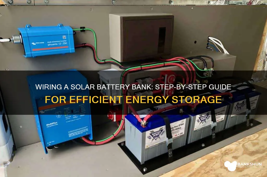 how to wire a solar battery bank