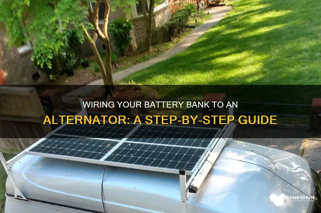 how to wire battery bank to alternator