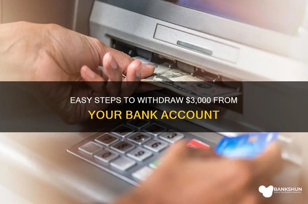 how to withdraw 3k from the bank