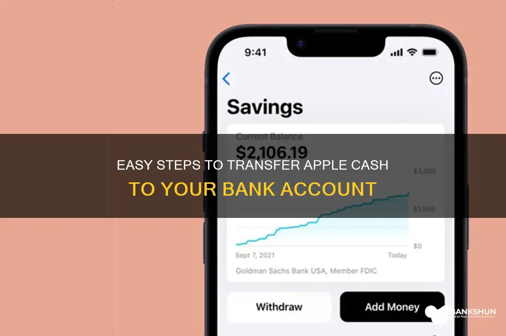 how to withdraw apple cash to bank