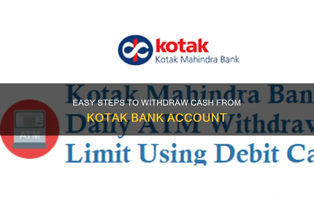 how to withdraw cash from kotak bank