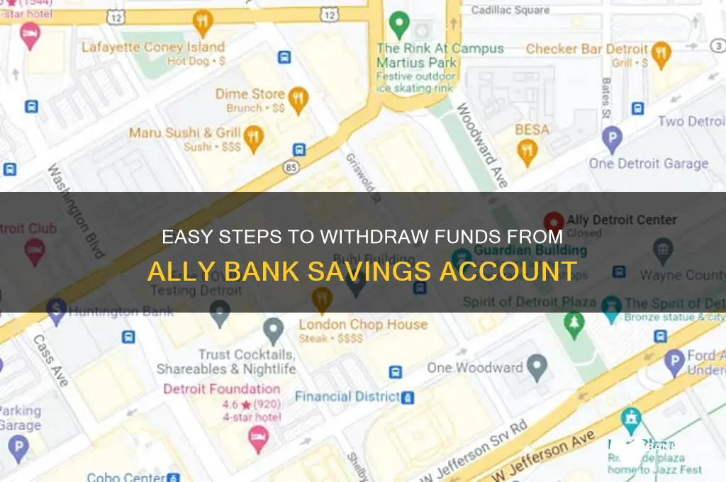 how to withdraw from ally bank savings
