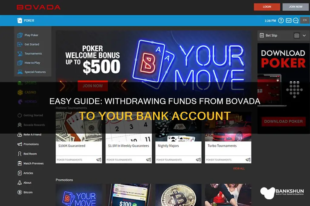 how to withdraw from bovada to bank