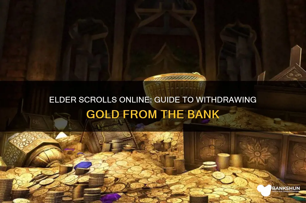 how to withdraw gold from bank eso