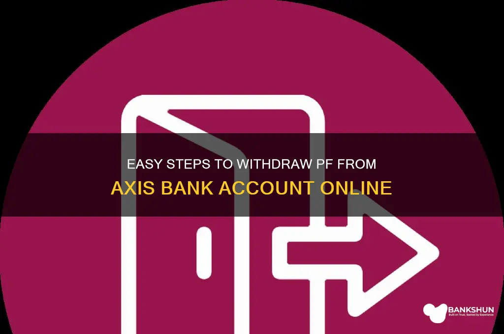 how to withdraw pf from axis bank