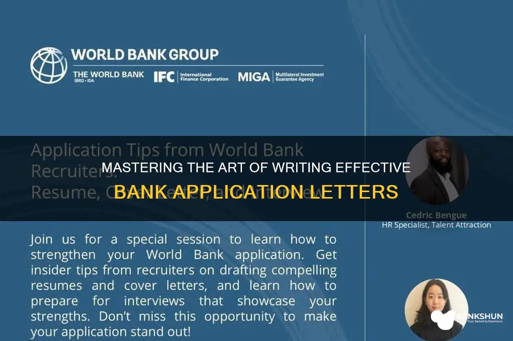 how to write a bank application letter