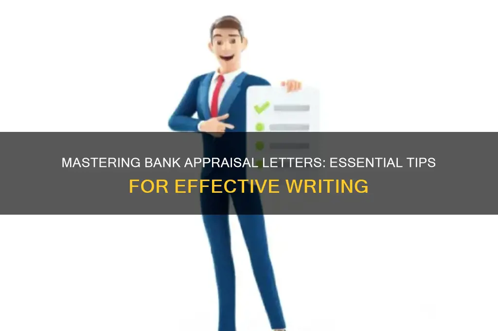 how to write a bank appraisal letter