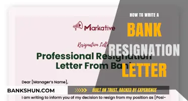 Crafting a Professional Bank Resignation Letter: Tips and Template