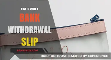 Mastering Bank Withdrawals: A Step-by-Step Guide to Writing a Slip
