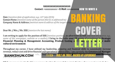 Mastering Your Banking Cover Letter: Essential Tips for Success