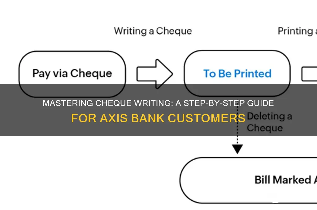 how to write a cheque axis bank