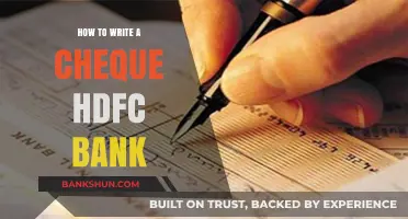 Mastering Cheque Writing: A Step-by-Step Guide for HDFC Bank Customers