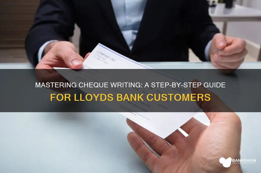 how to write a cheque lloyds bank
