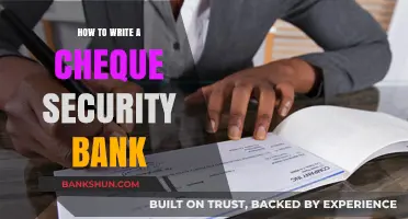 Mastering Cheque Writing: A Secure Guide for Security Bank Customers
