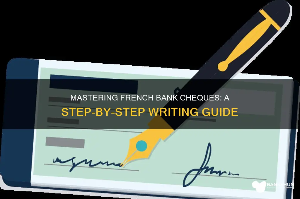 how to write a french bank cheque