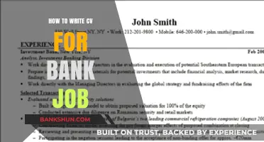 Crafting a Winning CV for Your Dream Bank Job