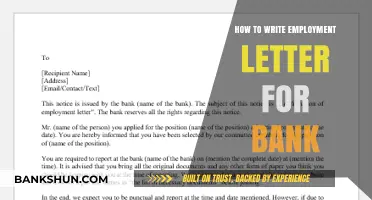 Crafting a Professional Employment Letter for Bank Job Applications