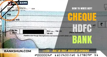 Mastering NEFT Cheque Writing: A Step-by-Step Guide for HDFC Bank Customers