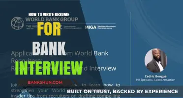 Crafting a Winning Resume for Your Bank Interview Success