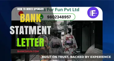 Mastering the Art of Writing a Sponsor Bank Statement Letter