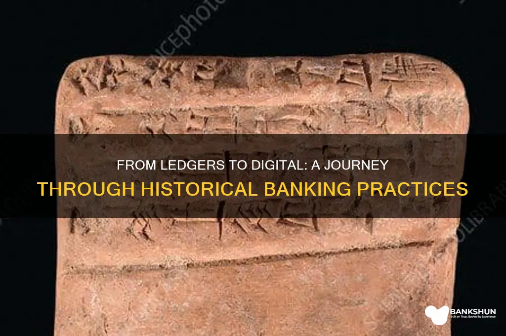 how was banking done in the past