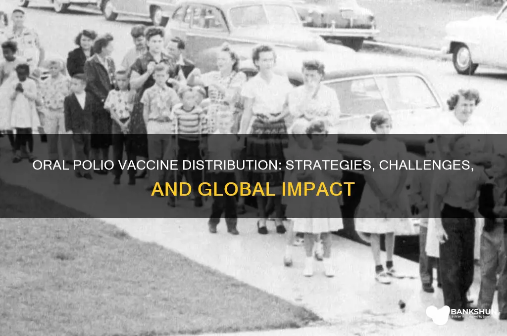 how was the oral polio vaccine distributed