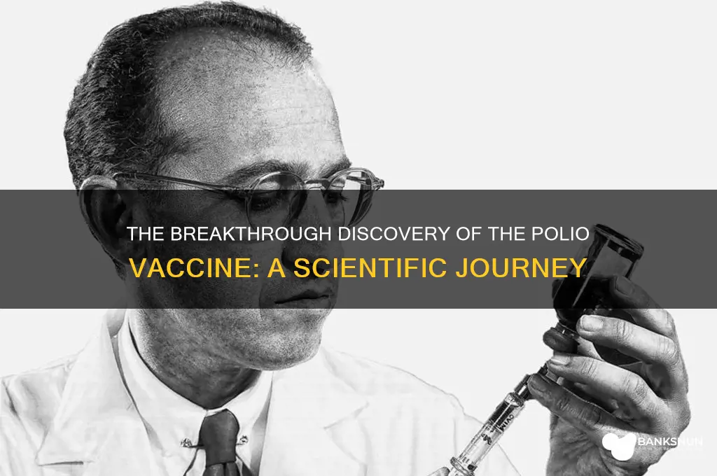 how was the vaccine for polio discovered