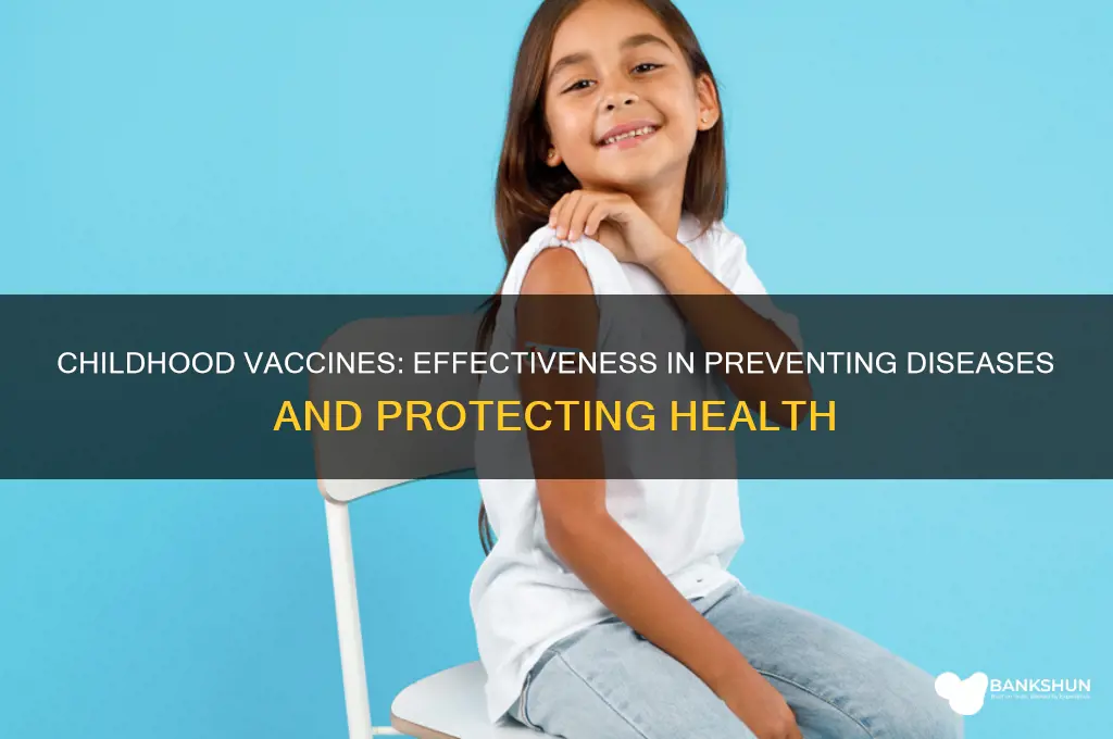 how well do childhood vaccines prevent diseases