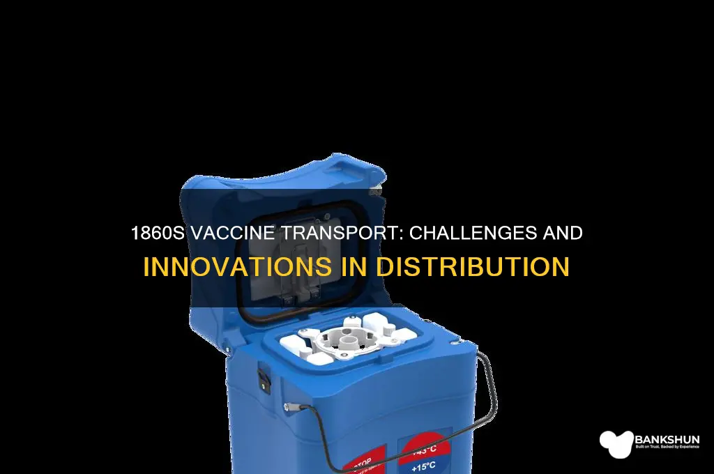 how were vaccines in the 1860s transported