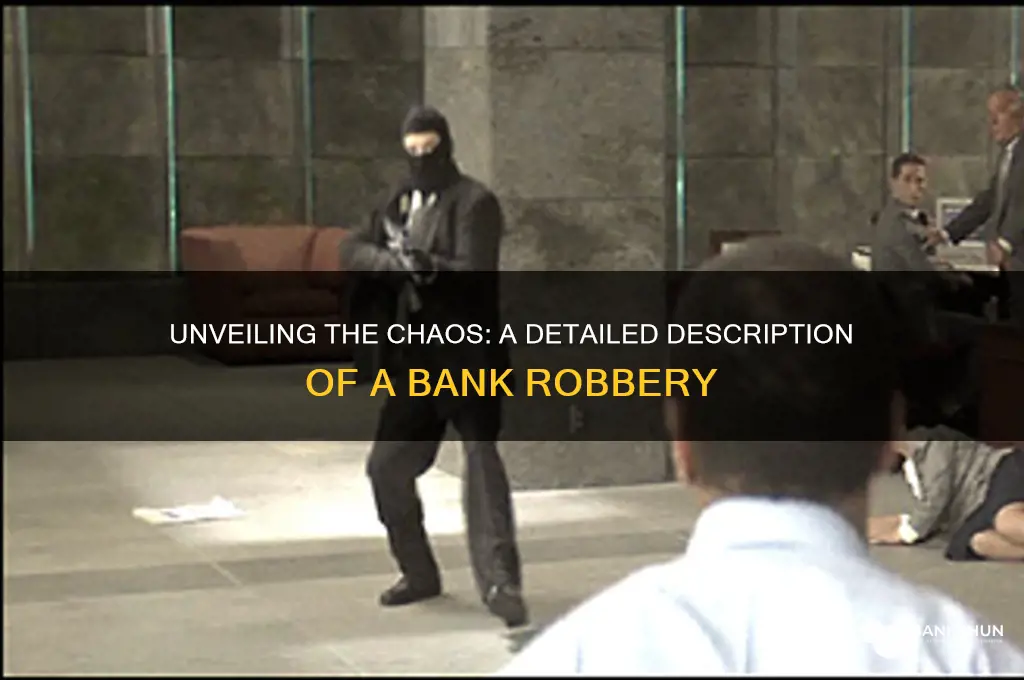 how would a bank robbery be described