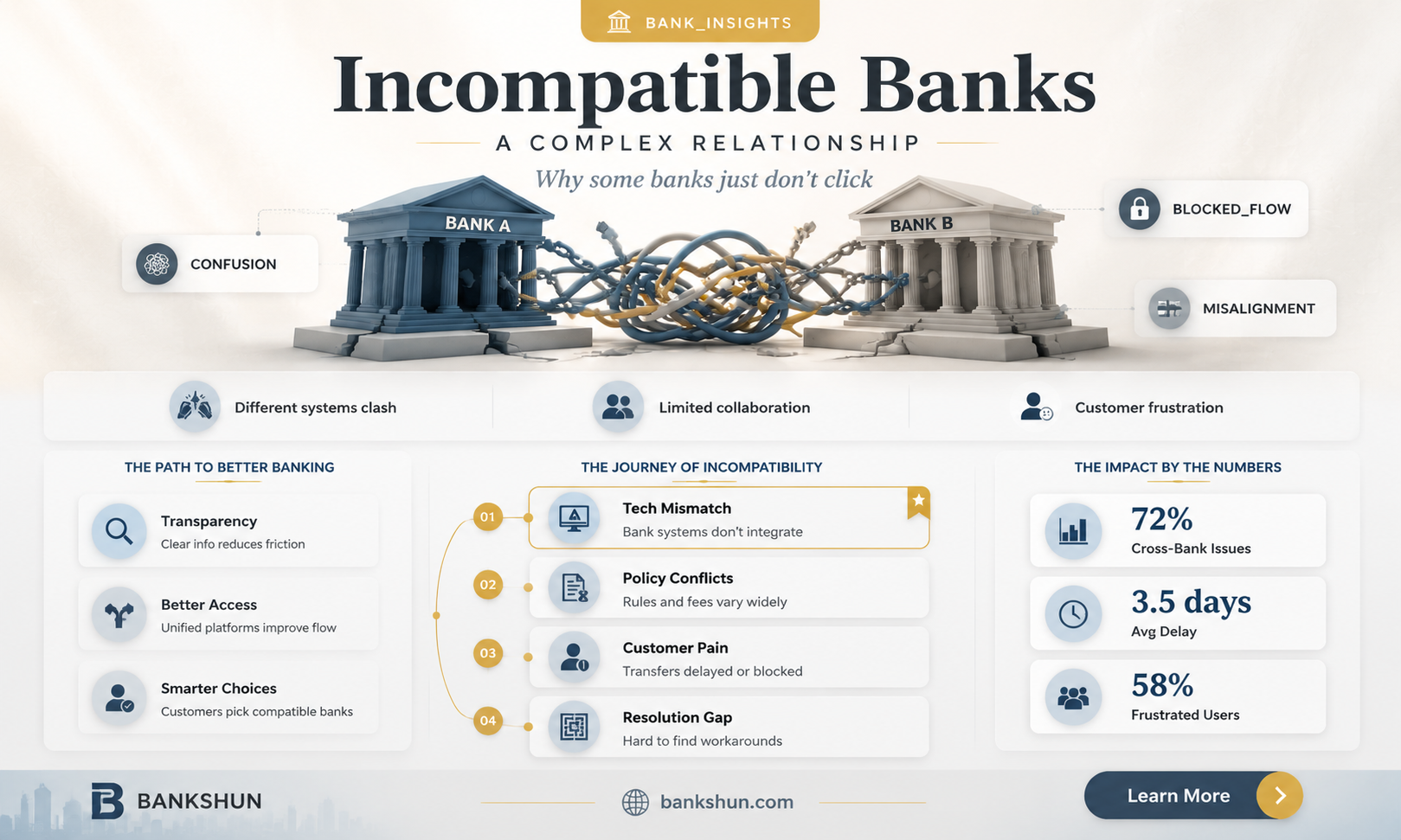 are some banks incompatible with each other