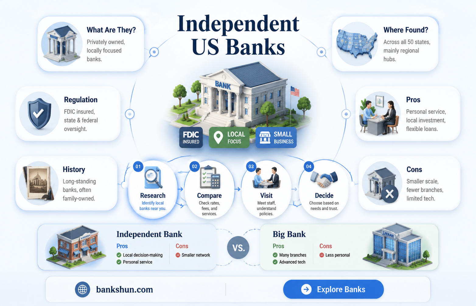 are there independent banks in the us